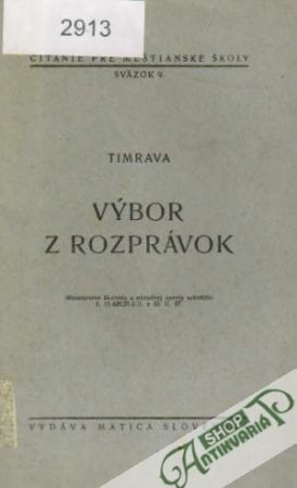 Výbor z rozprávok - Timrava Božena Slančíkova