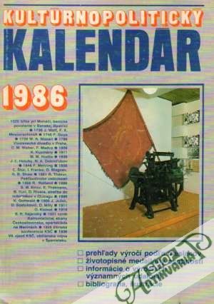 Kultúrnopolitický kalendár 1986 - Kolektív autorov