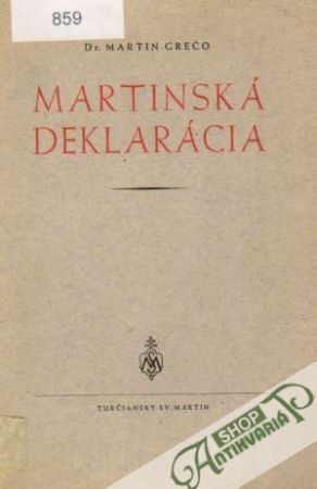 Martinská deklarácia - Grečo Martin