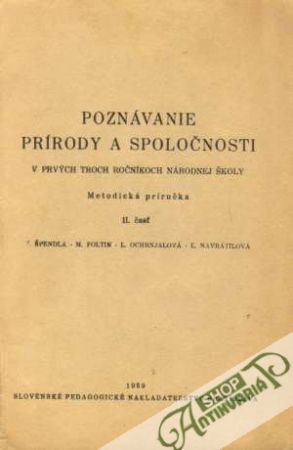 Poznávanie prírody a spoločnosti - Špendla / Foltin a kolektív