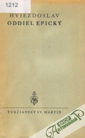 Sobrané spisy básnické I. - Oddiel epický - Hviezdoslav Pavol Országh
