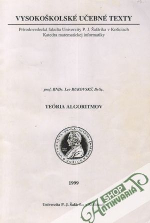 Teória algoritmov - Bukovský Lev