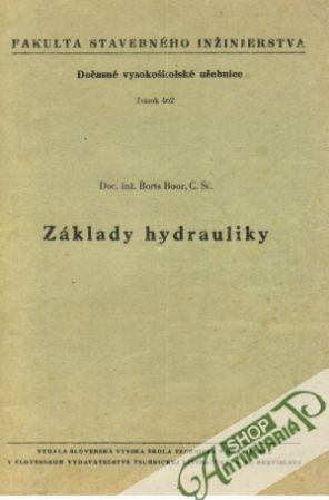 Základy hydrauliky - Boor Boris