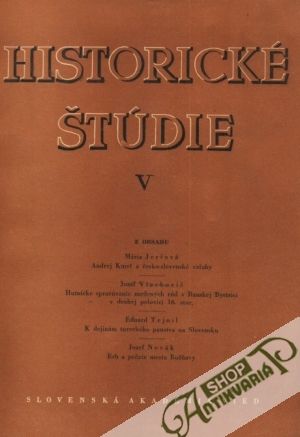Historické štúdie V. - Kolektív autorov
