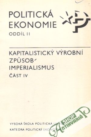 Politická ekonomie oddíl II. - Kolektív autorov
