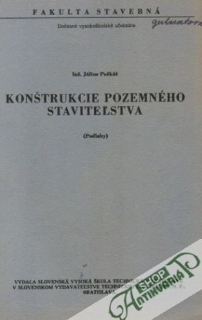 Konštrukcie pozemného staviteľstva - Podlahy - Puškáš Július