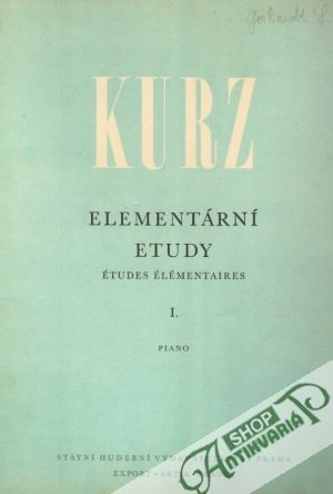 Elementární etudy I. /piano/ - Kurz Vilém