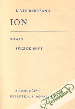 Ion /I.- II./ - Rebreanu Liviu