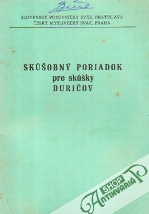 Skúšobný poriadok pre skúšky duričov - Kolektív autorov