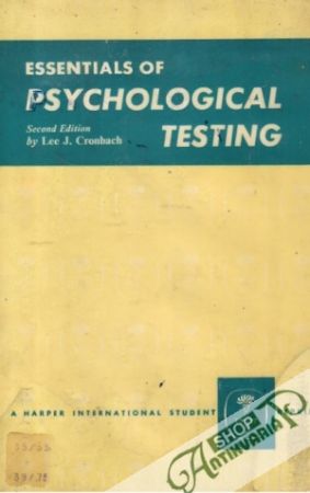 Essentials of Psychological Testing - Cronbach Lee J.