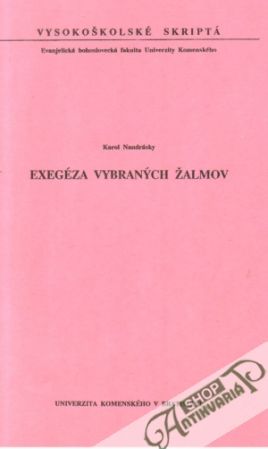 Exegéza vybraných žalmov - Nandrásky Karol