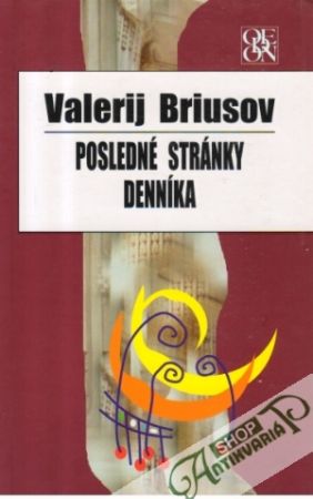 Posledné stránky denníka - Briusov Valerij
