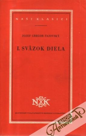 I. sväzok diela - Tajovský Jozef Gregor