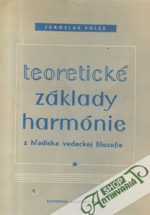 Teoretické základy harmónie - Volek Jaroslav