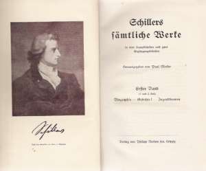 Schillers sämtliche Werke 1-5 - Merker Paul