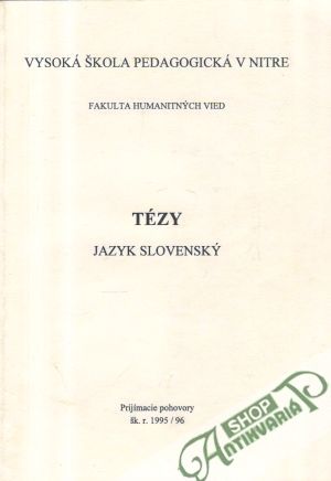 Tezy (jazyk slovenský) - kolektív autorov