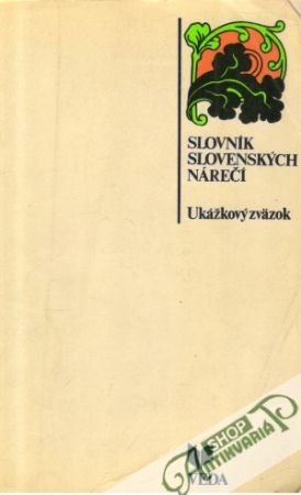 Slovník slovenských nárečí - Ripka Ivor