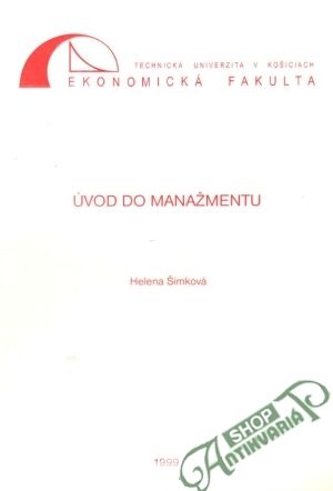 Úvod do manažmentu - Šimková Helena
