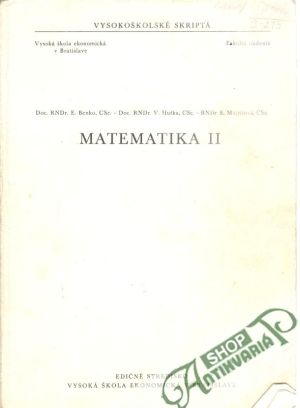 Matematika II. - Benko E., Huťka V.