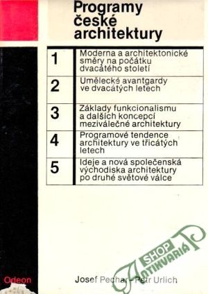Programy české architektury - Pechar J., Urlich P.