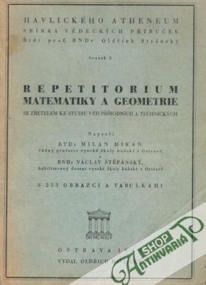 Repetitorium matematiky a geometrie - Mikan Milan a kolektív