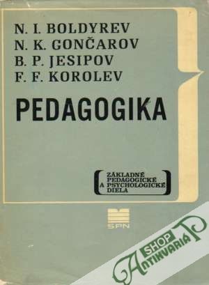 Pedagogika - Boldyrev N.I. a kolektív