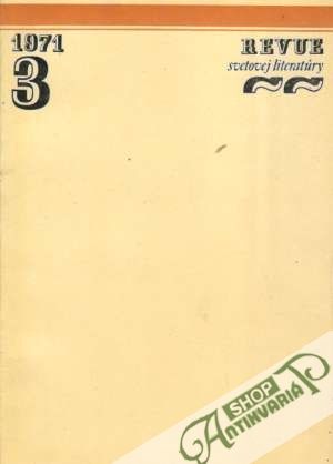 Revue svetovej literatúry 3/1971 - Kolektív autorov