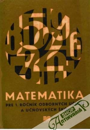Matematika pre 1. ročník OU a UŠ - Novotný Josef
