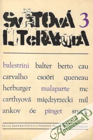 Světová literatura 3/1966 - Kolektív autorov
