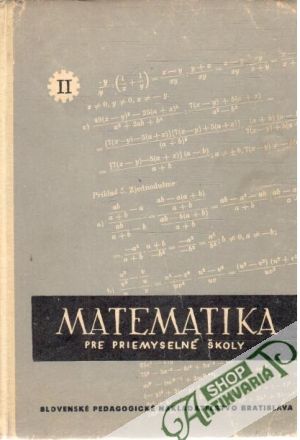 Matematika pre priemyselné školy II.diel - Rybár, Klein