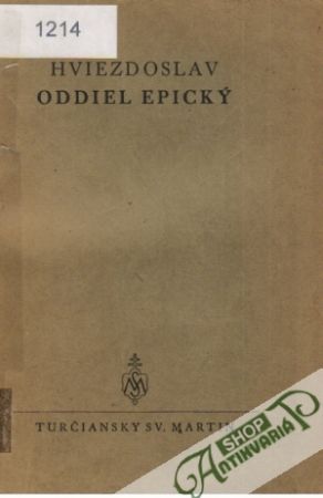 Sobrané spisy básnické III. - Oddiel epický - Hviezdoslav Pavol Országh