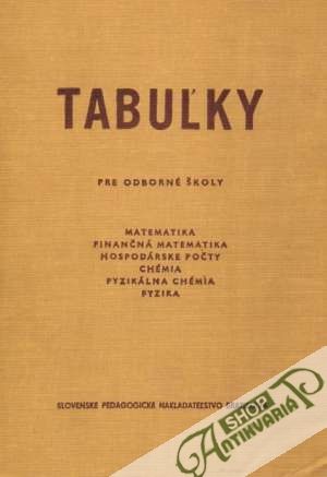 Tabuľky pre odborné školy - Nimrichter František