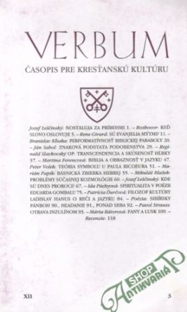 Verbum 3/2001 - Kolektív autorov