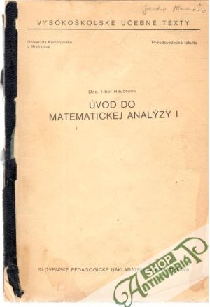 Úvod do matematickej analýzy - Neubrunn Tibor