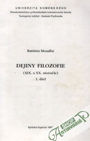 Dejiny filozofie I. - Mondin Battista