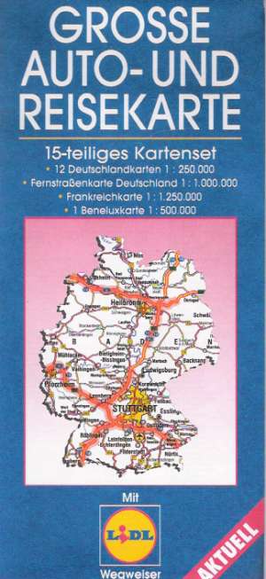 Grosse auto - und reisekarte - Kolektív autorov