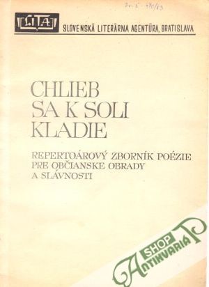 Chlieb sa k soli kladie - Rezník Jaroslav
