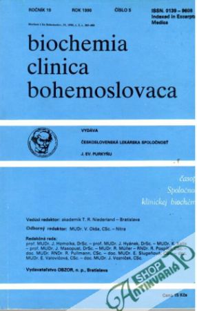 Biochemia clinica bohemoslovaca 5/1990 - Kolektív autorov