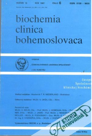 Biochemia clinica bohemoslovaca 6/1987 - Kolektív autorov