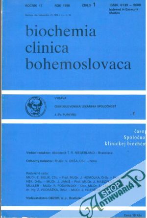 Biochemia clinica bohemoslovaca 1/1988 - Kolektív autorov