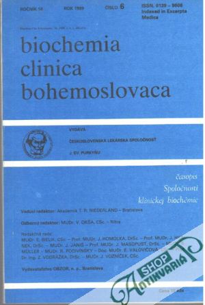 Biochemia clinica bohemoslovaca 6/1989 - Kolektív autorov