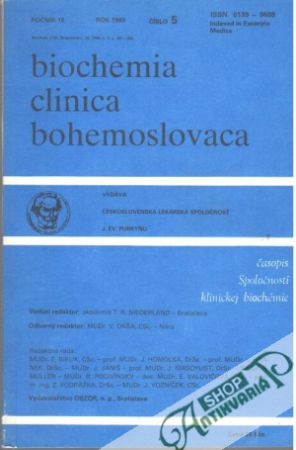Biochemia clinica bohemoslovaca 5/1989 - Kolektív autorov