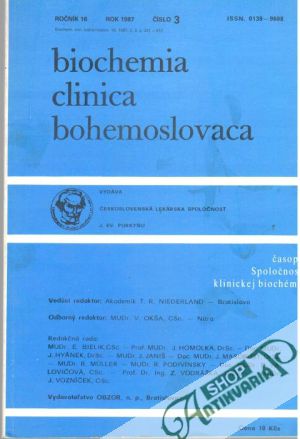 Biochemia clinica bohemoslovaca 3/1987 - Kolektív autorov