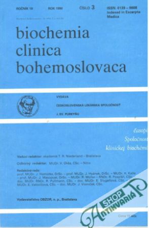 Biochemia clinica bohemoslovaca 3/1990 - Kolektív autorov