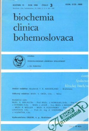 Biochemia clinica bohemoslovaca 3/1986 - Kolektív autorov