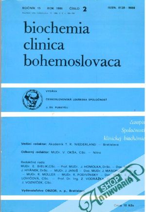 Biochemia clinica bohemoslovaca 2/1986 - Kolektív autorov