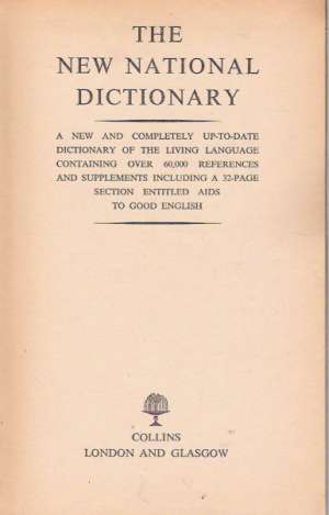 THE NEW NATIONAL DICTIONARY - Kol.