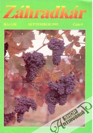 Záhradkár 9/1992 - Kolektív autorov