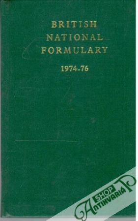British National Formulary 1974-76 - Kolektív autorov