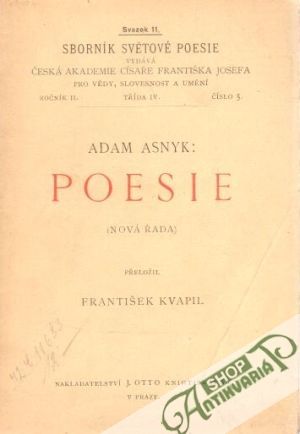 Poesie - Asnyk Adam